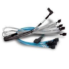 Cable X8 Sff-8654 To Two X4 Sff-8612 (ocu Link) 1m