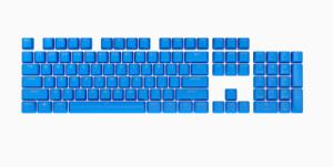 PBT Double-Shot Pro Keycaps -- 105-KeyBE Layout  ELGATO Blue AZERTY BE