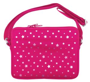 Kurio on-the-go sleeve - Pink - with shoulder strap