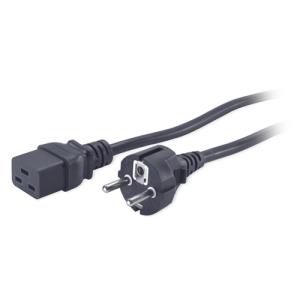 Power Cord Iec 320 C19 To Schuko Cee 7 / Eu1-16p 2.5m