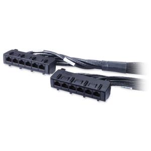 Data Distribution Cable - CAT6 - UTP - CMR - 6xRJ-45 - 2m - Black