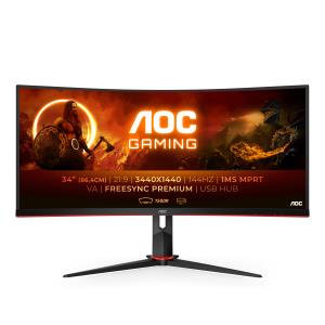 Curved Monitor - CU34G2X/BK - 34in - 3440x1440 - 1ms 144Hz