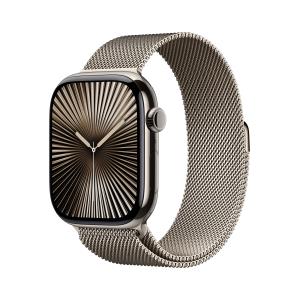 Watch Series 10 Gps + Cellular 46mm Natural Titanium Case With Natural Milanese Loop - S/m