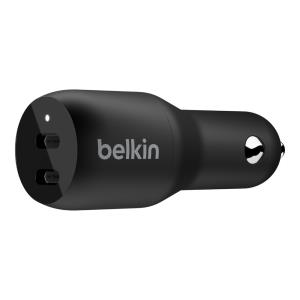 36w USB-c Pd Dual Car Charger Black