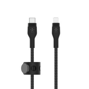 Charging Cable - Boostcharge Pro Flex - USB-c To Ltg Braided Silicon - 2m - Black