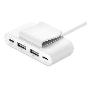 4-port-USB Splitter 2m Cable 2xUSB-c/2xUSB-a W