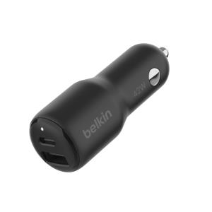 36w USB-c Pd Dual Car Charger Black