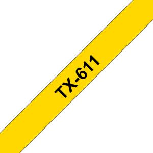 Tape 6mm Lami Black On Yellow (tx611)