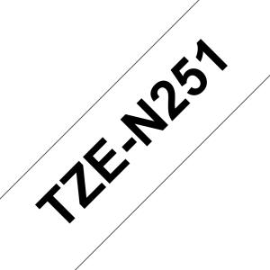 Tape 24mm Non Lami Black On White (tze-n251)