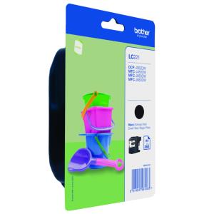 LC221BK Black Ink Cartridge - Single Blister Pack. Prints 260 pages.