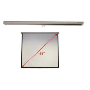 87in Diaginal Manual Wall/ceiling Mount Projector Screen Matte White