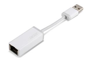 USB Type-a To Giga Lan (rj45) White Cable