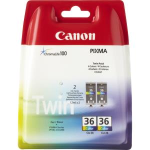 Ink Cartridge - Cli-36 Colour Value Twin Pack
