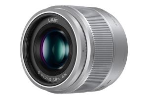 LUMIX Camera 25mm Micro Four Thirds Lens H-H025E for G Series - Silver