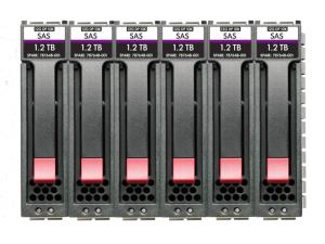 HPE MSA 7.2TB SAS 12G Enterprise 10K SFF (2.5in) 3 Years Wty 512n 6-pack HDD Bundle