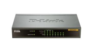 Desktop Switch Des-1008pa 8-port Fast Ethernet Unmanaged Metal With 4 Poe Ports