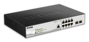 Switch Dgs-1210-10pmee 10-port 10/100/1000 Gigabit Poe Smart With 2 Sfp