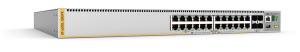 L3 Stackable Switch - 24x 10/100/1000-TPoE+ - 4x SFP+ Ports and dual fixed PSU- EU Power Cord