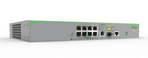 Switch 8 x 10/100T POE+ ports and 1 x combo ports (100/1000X SFP or 10/100/1000T Copper)-Fixed AC power sup