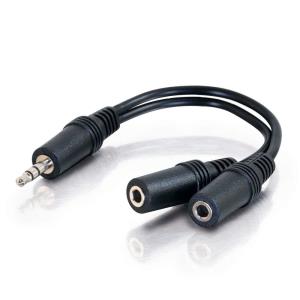 3.5mm Male To (2) Female Y-cable 15cm