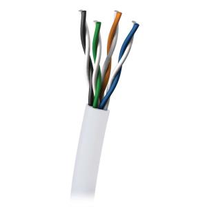Solid PVC CMR-Rated Cable - Cat 5e - Utp - 305m - White