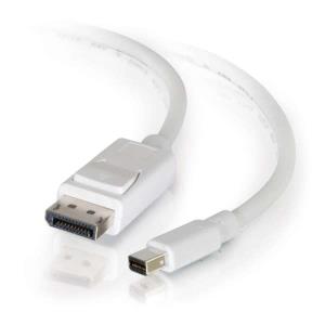Mini DisplayPort To DisplayPort Adapter Cable M/m White 1m