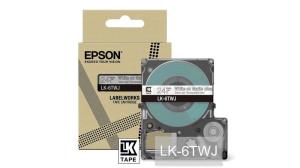 Tape Cartridge - Lk-6twj - 24mm - Matte Clear/ White