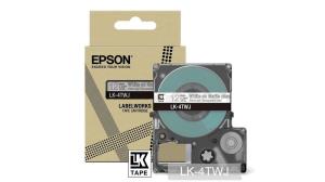 Tape Cartridge - Lk-4twj - 12mm - Matte Clear / White