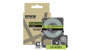 Tape Cartridge - Lk-4gbj - 12mm - Matte Green / Black