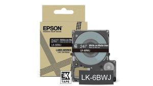 Tape Cartridge - Lk-6bwj - 24mm White On Matte Black