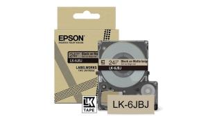Tape Cartridge - Lk-6jbj - 24mm Black On Matte Beige