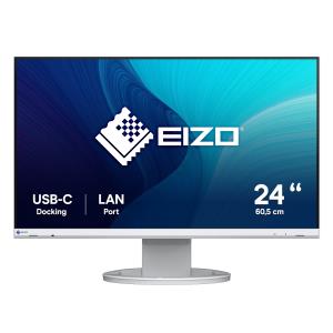 Desktop USB-C Monitor - Flexscan EV2490 - 24in - 1920x1080 (Full HD) - White - IPS 5ms