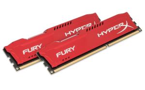 8GB Kit (2x4gb) Hyperx Fury Red DDR3 1866MHz Non-ECC Cl10 1.5v Unbuffered