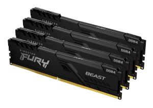 128GB Ddr4 3200MHz Cl16 DIMM (kit Of 4) Fury Beast Black