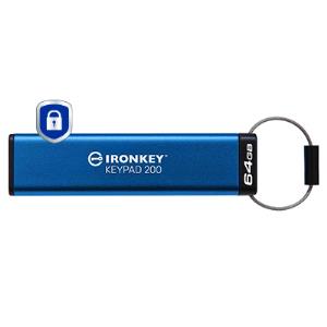 Ironkey Keypad 200 - 64GB USB Stick - USB 3.2 - FIPS 140-3 Level 3 (pending) With Aes 256-bit Encrypted