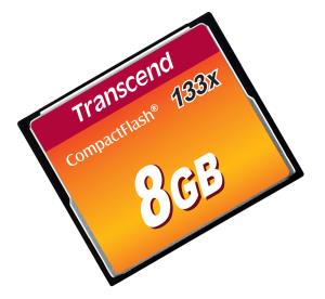 8GB Compact Flash Card 133x (max Data Transfer Rate 20mb/sec)