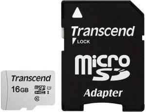 Micro Sdhc Card 300s 16GB Uhs-i U1 With Adapter