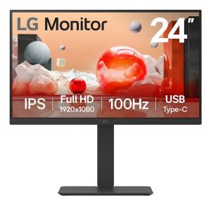 IPS Desktop Monitor - 24BA650-B - 24in - FHD 1920 x 1080 (16:9) - 2x 2W Speakers - Hdmi/ Dp/ Audio/ USB-c - Black