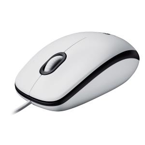 Logitech Mouse M100 - WHITE - EMEA