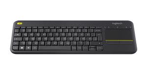 Wireless Touch Keyboard K400 Plus - Black - Qwertzu German