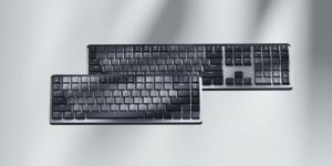 Mx Mechanical Mini Minimalist Wireless Illuminated Keyboard  - Graphite Tactile Quiet Qwertz Suisse