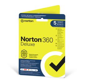Norton 360 Deluxe - 50GB Cloud Storage Space - 1 User 5 Devices - 1 Year - Windows / Mac / Android / Ios - Benelux