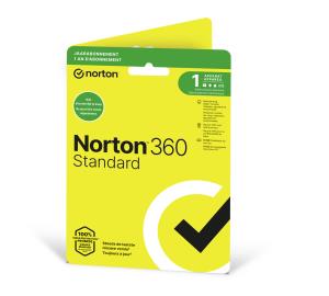 Norton 360 Standard - 10GB Cloud Storage Space - 1 User 1 Devices - 1 Year - Windows / Mac / Android / Ios - Benelux