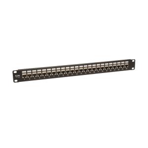 TRIPP LITE 24-Port 1U Rack-Mount STP Shielded CAT6 /Cat5 Feedthrough Patch Panel RJ45 Ethernet