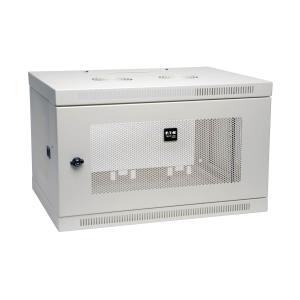 TRIPP LITE SmartRack 6U Low-Profile Switch-Depth Wall-Mount Rack Enclosure Cabinet White