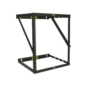 TRIPP LITE SmartRack 12U Heavy-Duty Flat-Pack Low-Profile Switch-Depth Wall-Mount 2-Post Open Frame Rack