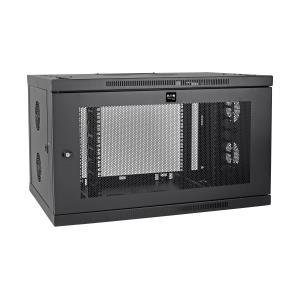 TRIPP LITE SmartRack 9U Low-Profile Switch-Depth-Plus Wall-Mount Rack Enclosure Cabinet, Wide