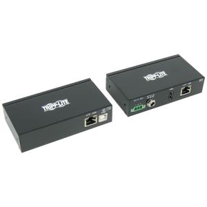 TRIPP LITE 1-Port Industrial USB over Cat5/6 Extender Kit with ESD Protection - USB 2.0, 45.7m 150 ft, Black, TAA