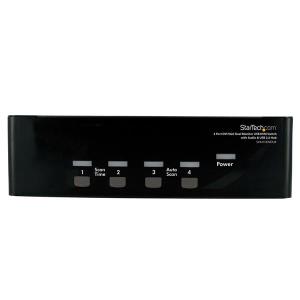 KVM Switch 4 Port DVI Vga Dual Monitor USB With Audio & USB 2.0 Hub (sv431dDVDua)