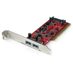 Dual Port PCI Superspeed USB 3 Controller Card With SATA Power  Uk